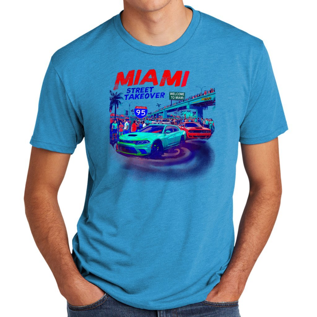 Miami Street Car Takeover Lovers T shirt