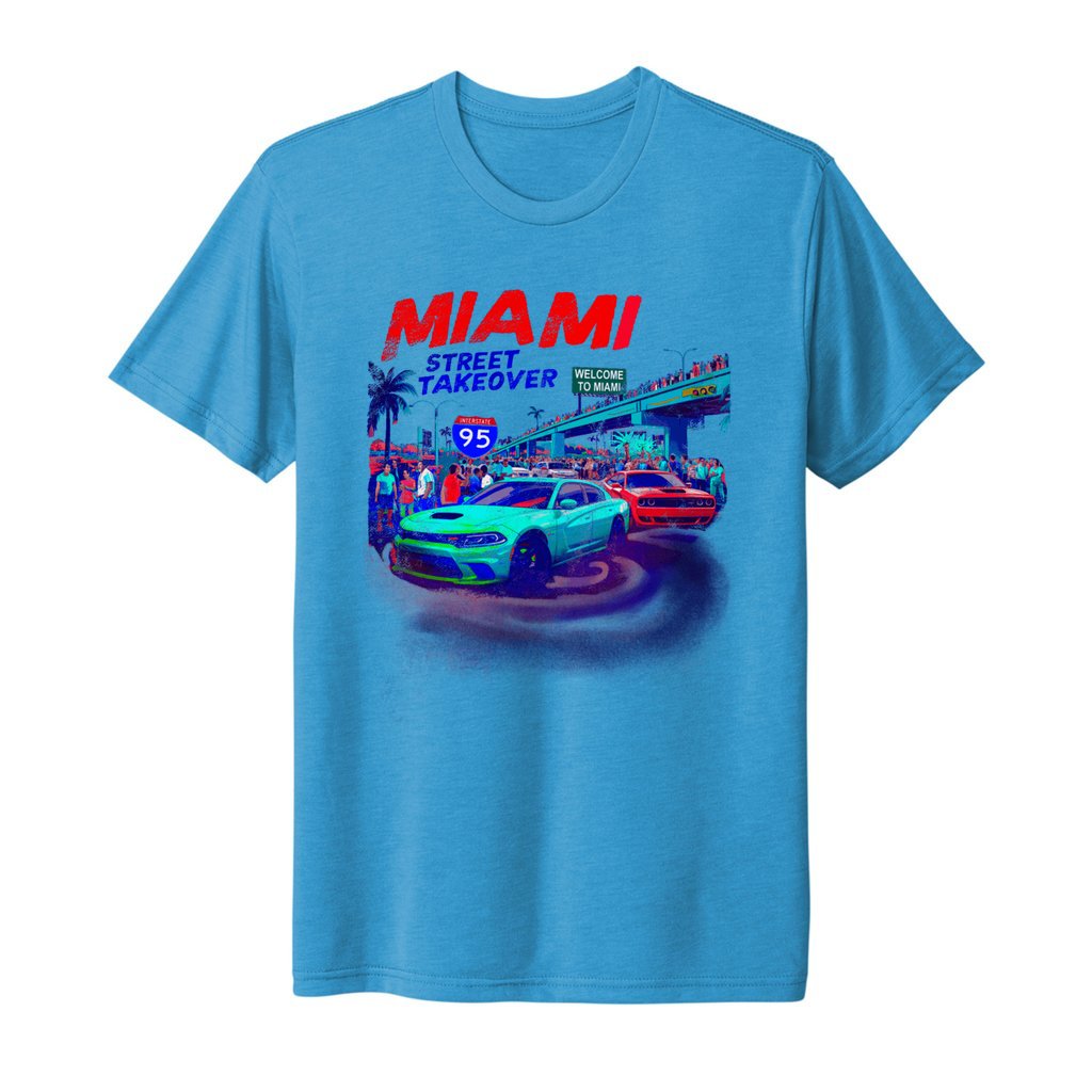 Miami Street Car Takeover T shirt